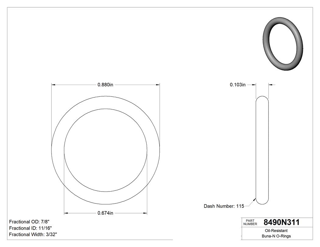 Technical drawing - 8490N31